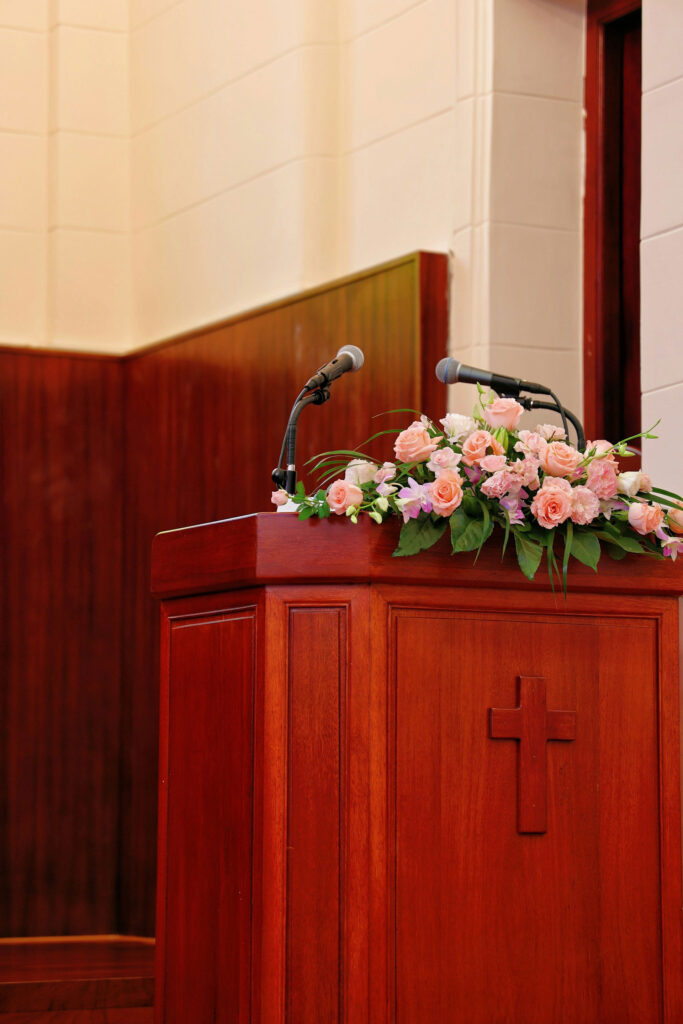 Kirche Podium
